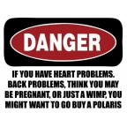 Polaris Funny Danger Decal Kit- Many Colors to Chose From