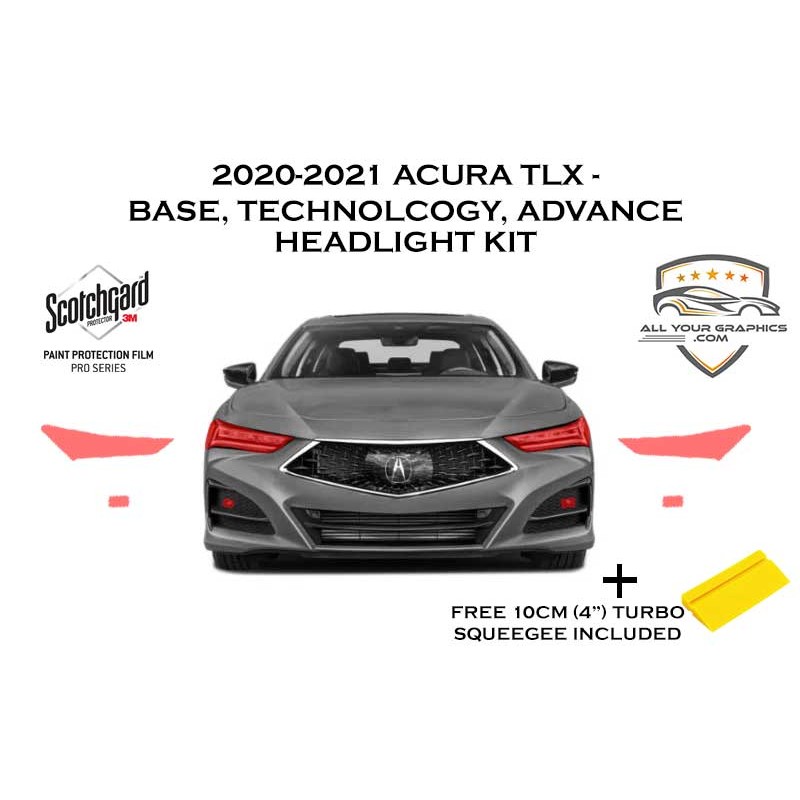 2020-2022 Acura TLX Base, Technology, and Advance PPF Kits