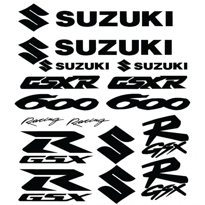 Suzuki GSXR600 Racing Decal Kit - Many Colors to Chose From
